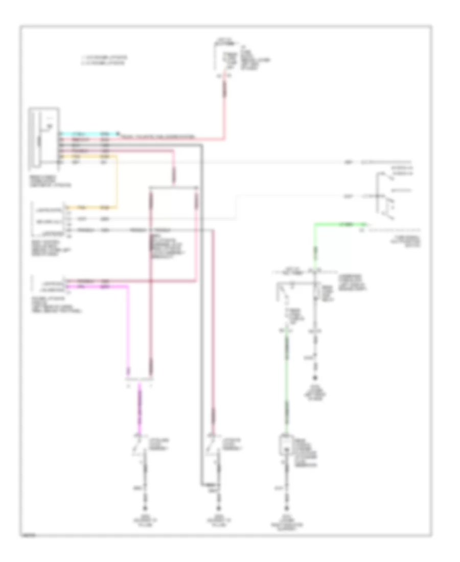 Rear Wiper Washer Wiring Diagram for GMC Yukon Denali 2007