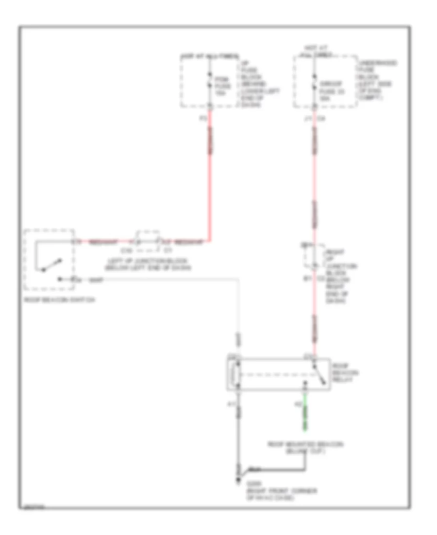 Beacon Lamp Wiring Diagram for GMC Yukon Denali 2007