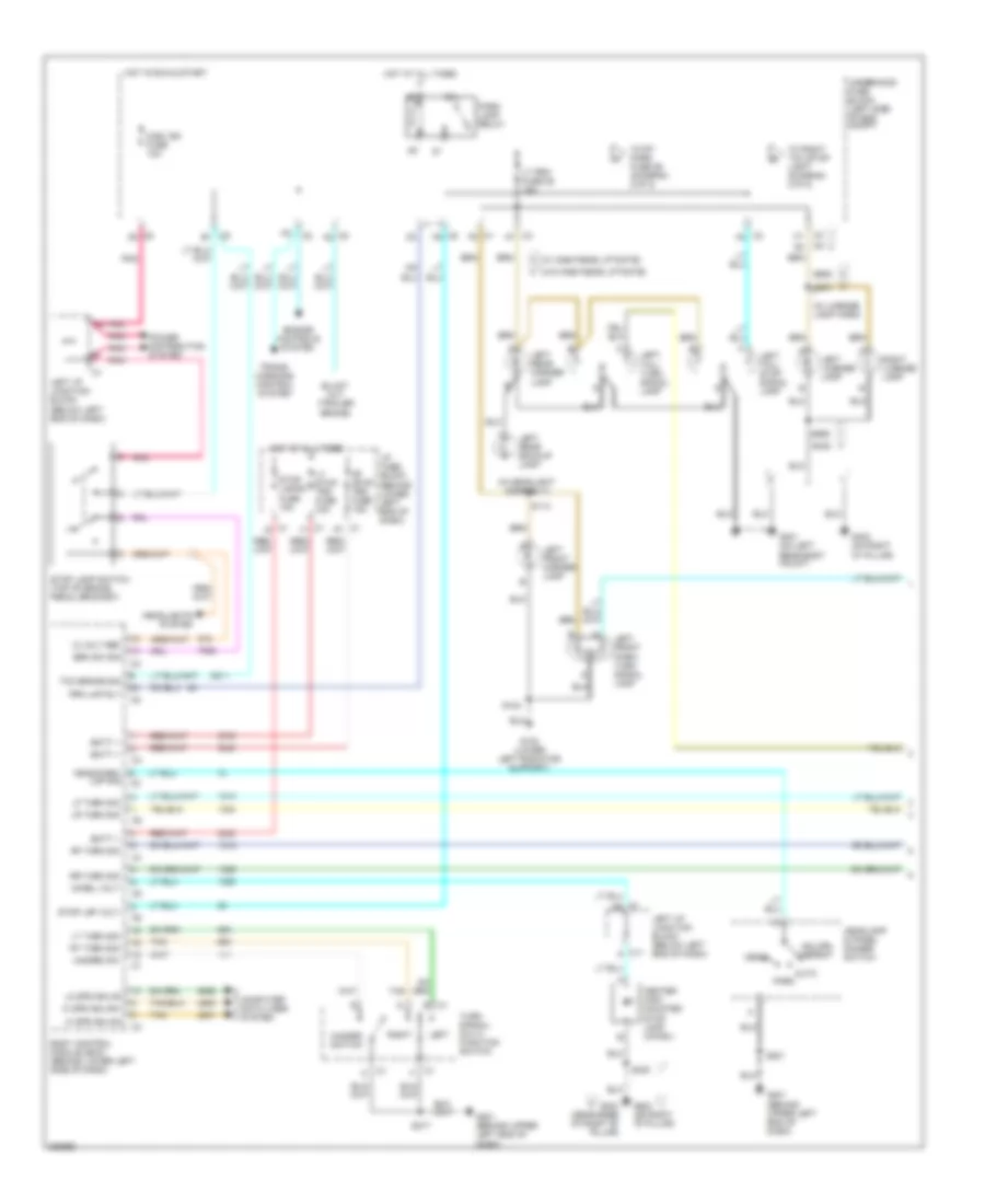 Exterior Lamps Wiring Diagram 1 of 2 for GMC Yukon Denali 2007