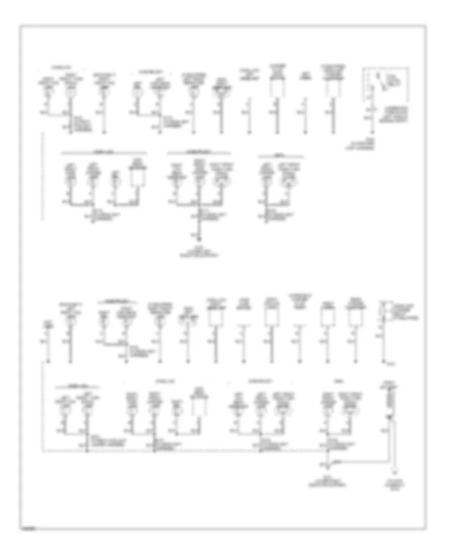 Ground Distribution Wiring Diagram 1 of 6 for GMC Yukon Denali 2007