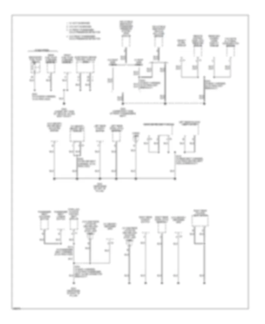 Ground Distribution Wiring Diagram 5 of 6 for GMC Yukon Denali 2007