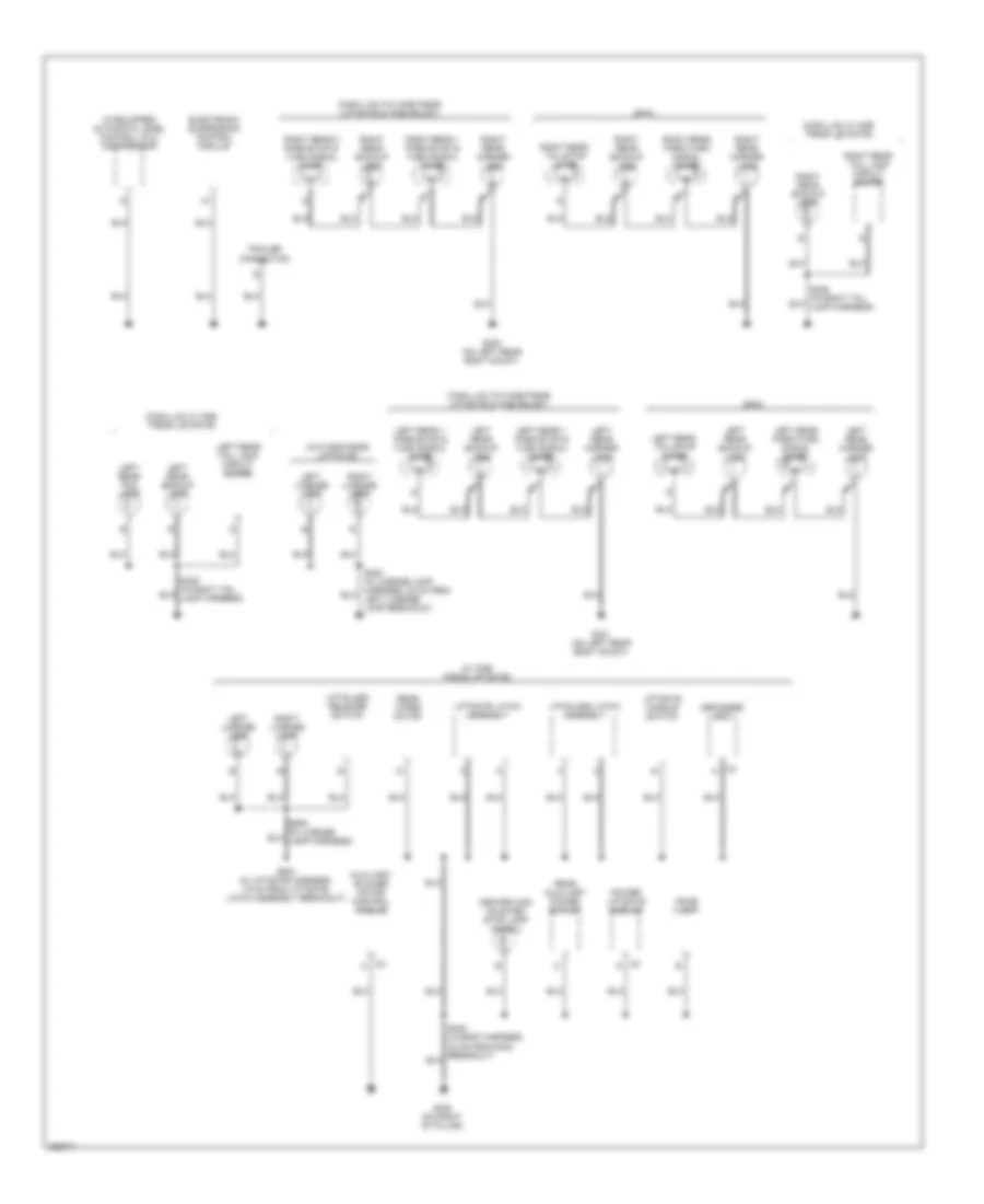 Ground Distribution Wiring Diagram 6 of 6 for GMC Yukon Denali 2007