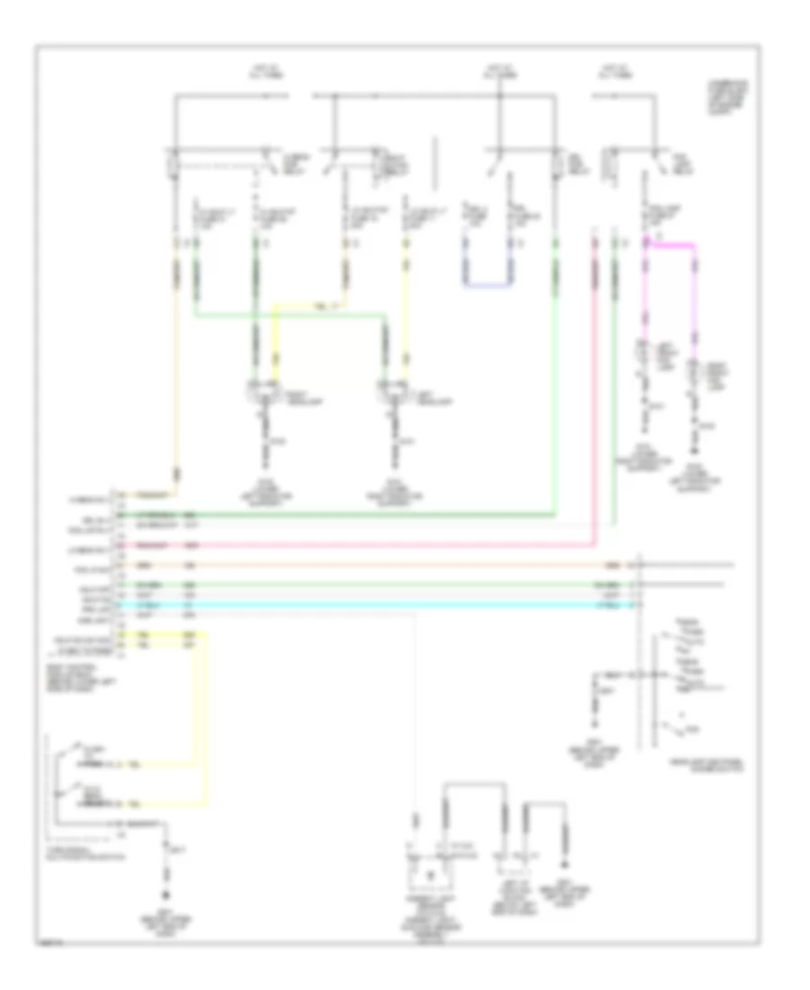 Headlights Wiring Diagram for GMC Yukon Denali 2007