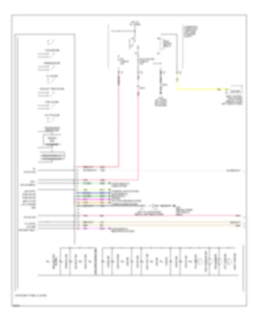 Instrument Cluster Wiring Diagram 1 of 2 for GMC Yukon Denali 2007