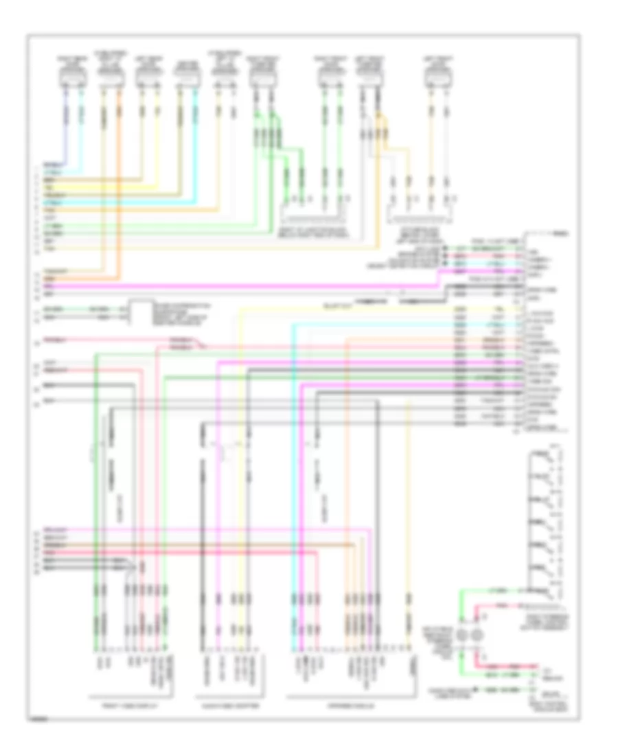 Navigation Wiring Diagram, with Y91  with UQS (3 of 3) for GMC Yukon Denali 2007