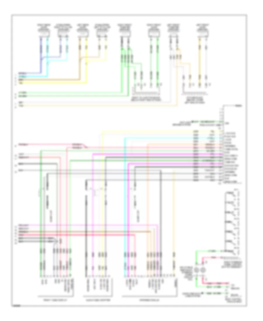 Navigation Wiring Diagram, without Y91  with UQA (3 of 3) for GMC Yukon Denali 2007