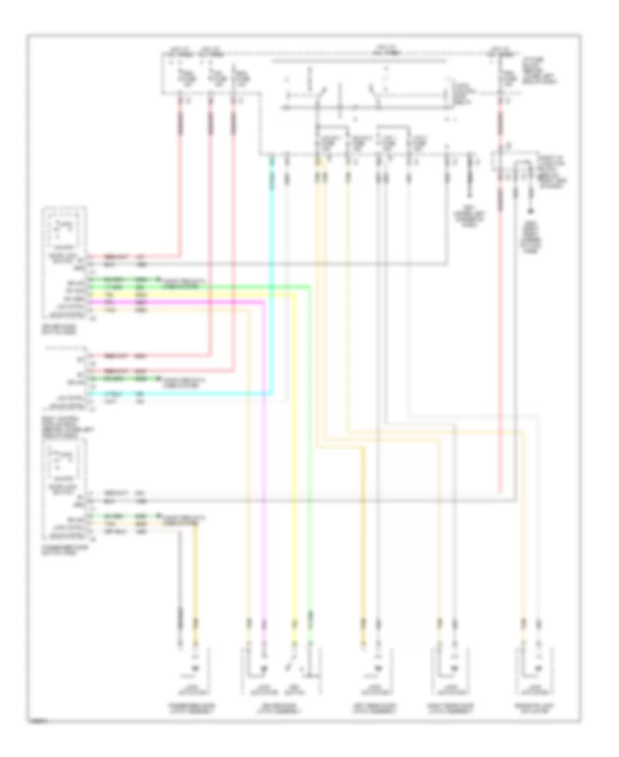 Power Door Locks Wiring Diagram for GMC Yukon Denali 2007