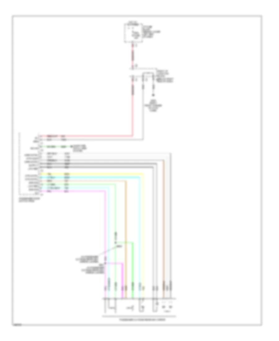 Power Mirrors Wiring Diagram 2 of 2 for GMC Yukon Denali 2007