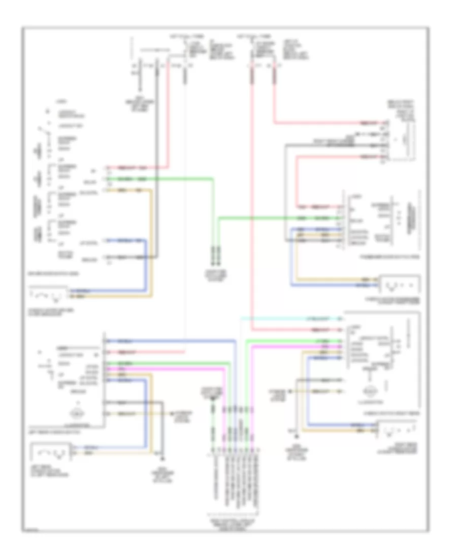 Power Windows Wiring Diagram for GMC Yukon Denali 2007