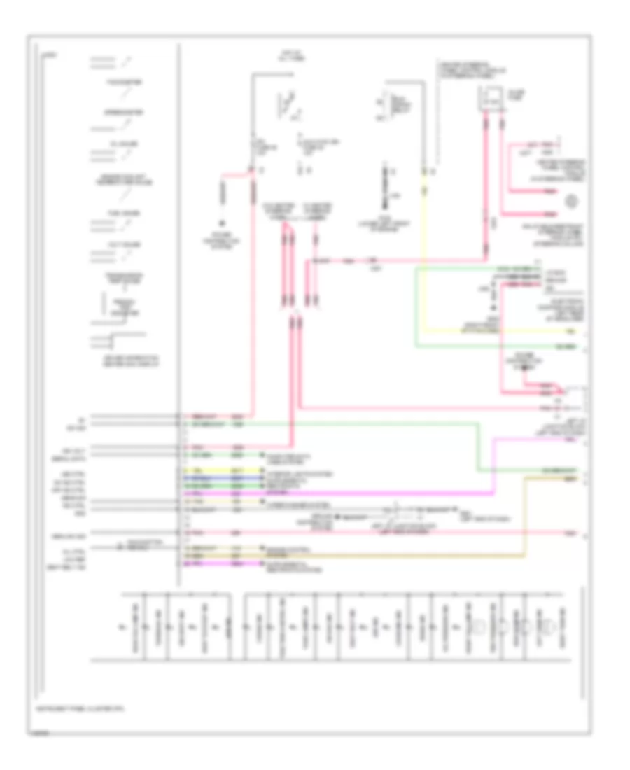 Instrument Cluster Wiring Diagram 1 of 2 for GMC Yukon Denali 2014