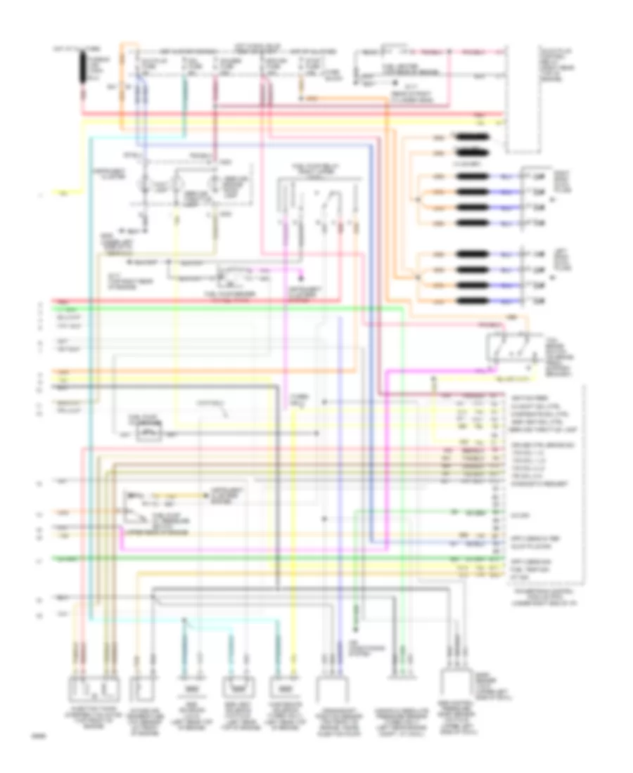 6.5L (VIN P), Engine Performance Wiring Diagrams, 4L60E AT (2 of 2) for GMC C3500 HD 1994