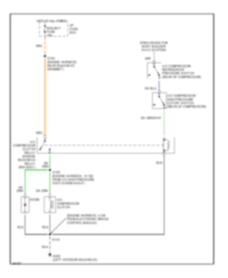 6 5L VIN Y Air Conditioning Wiring Diagrams for GMC Vandura P1997 3500