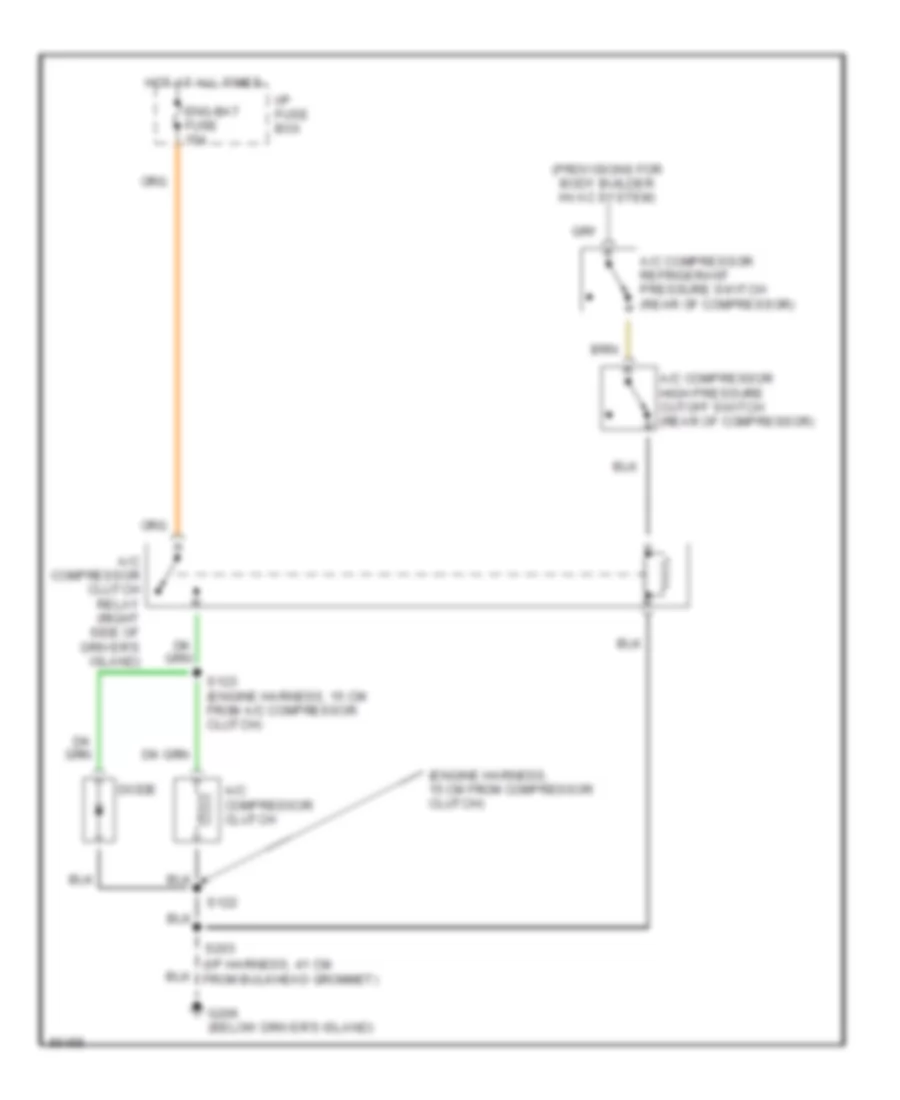 7 4L VIN N Air Conditioning Wiring Diagrams for GMC Vandura P1997 3500
