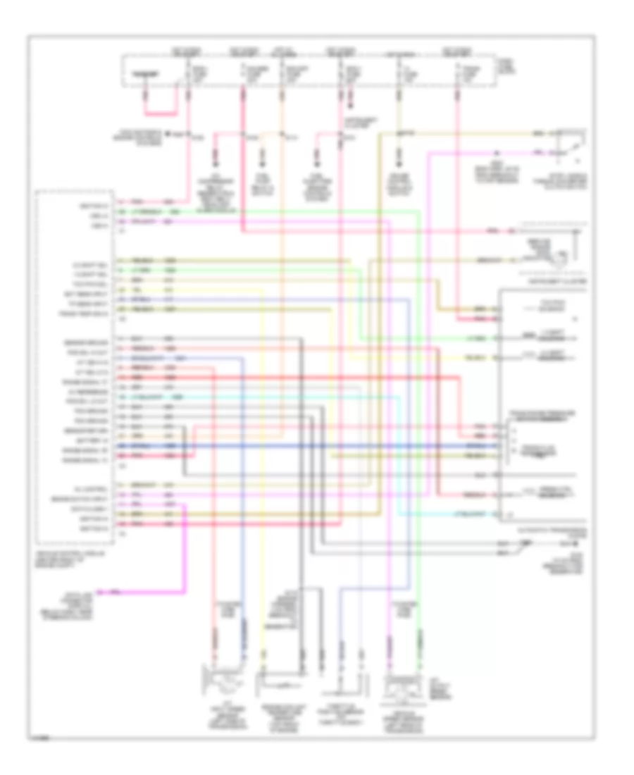 7.4L (VIN J), Transmission Wiring Diagram, 4L80-E for GMC Vandura P3500 1997