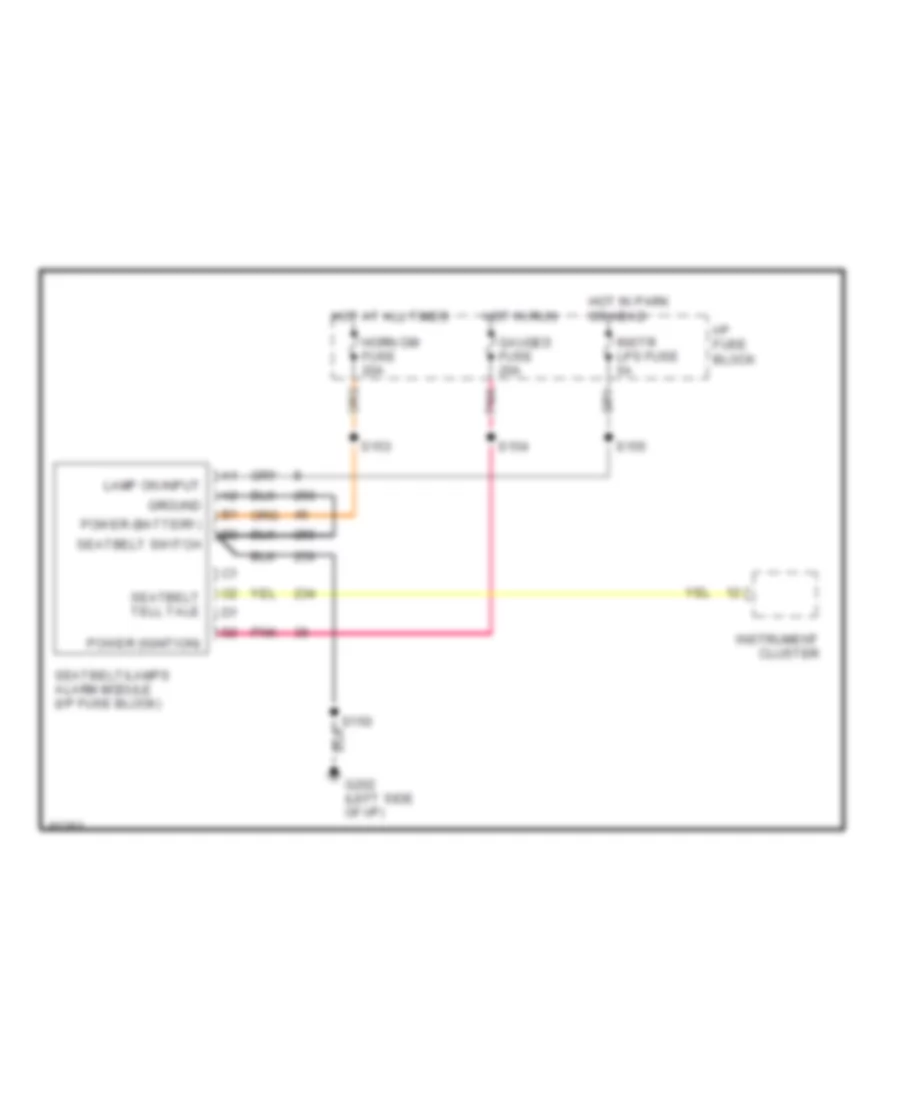Warning System Wiring Diagrams, Motor Home Chassis for GMC Vandura P3500 1997