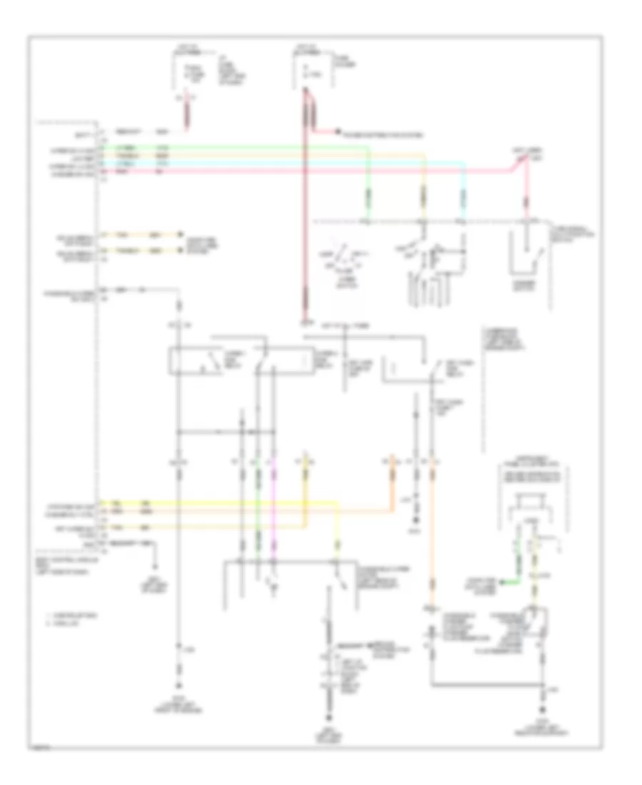 Front Wiper Washer Wiring Diagram for GMC Yukon SLE 2014