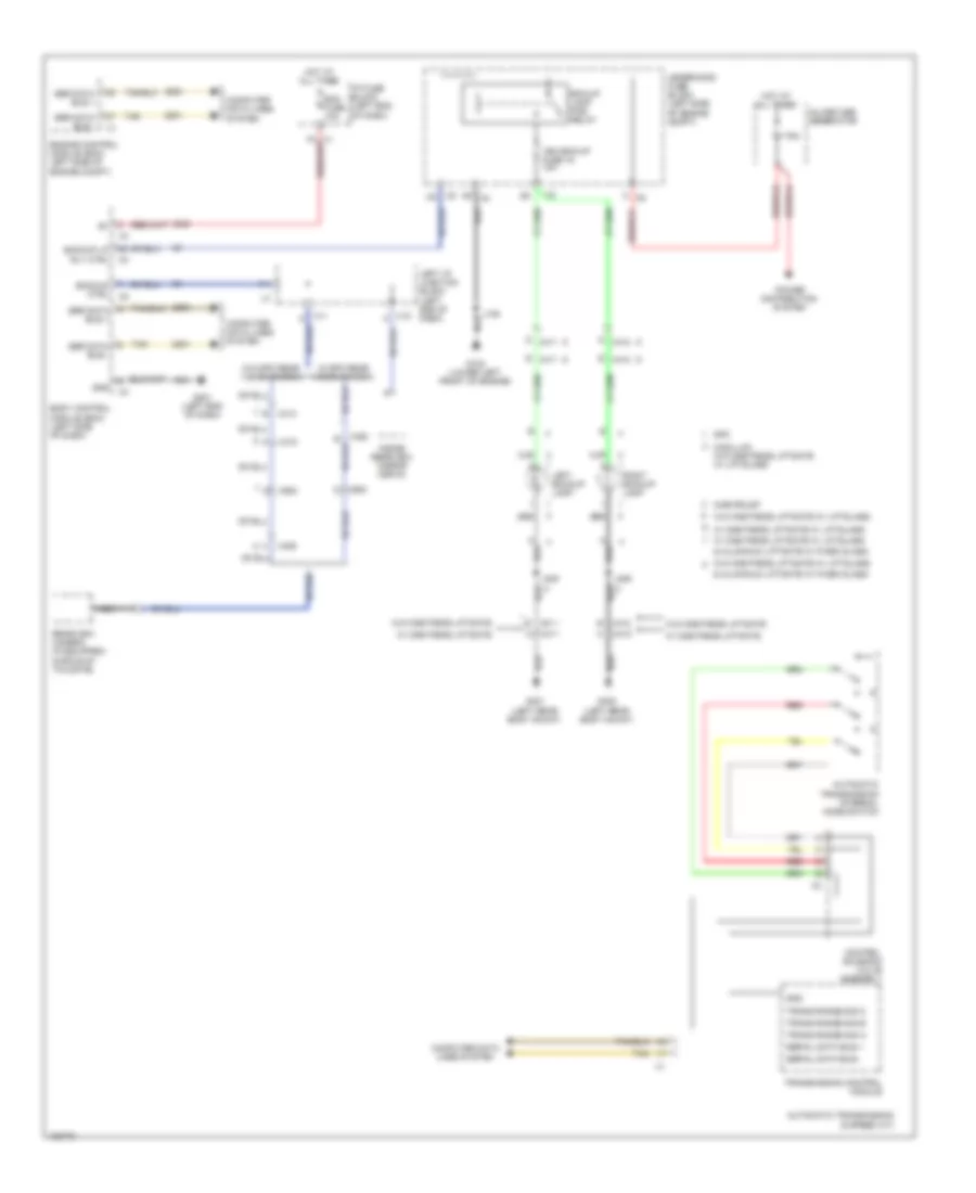 Backup Lamps Wiring Diagram for GMC Yukon SLE 2014