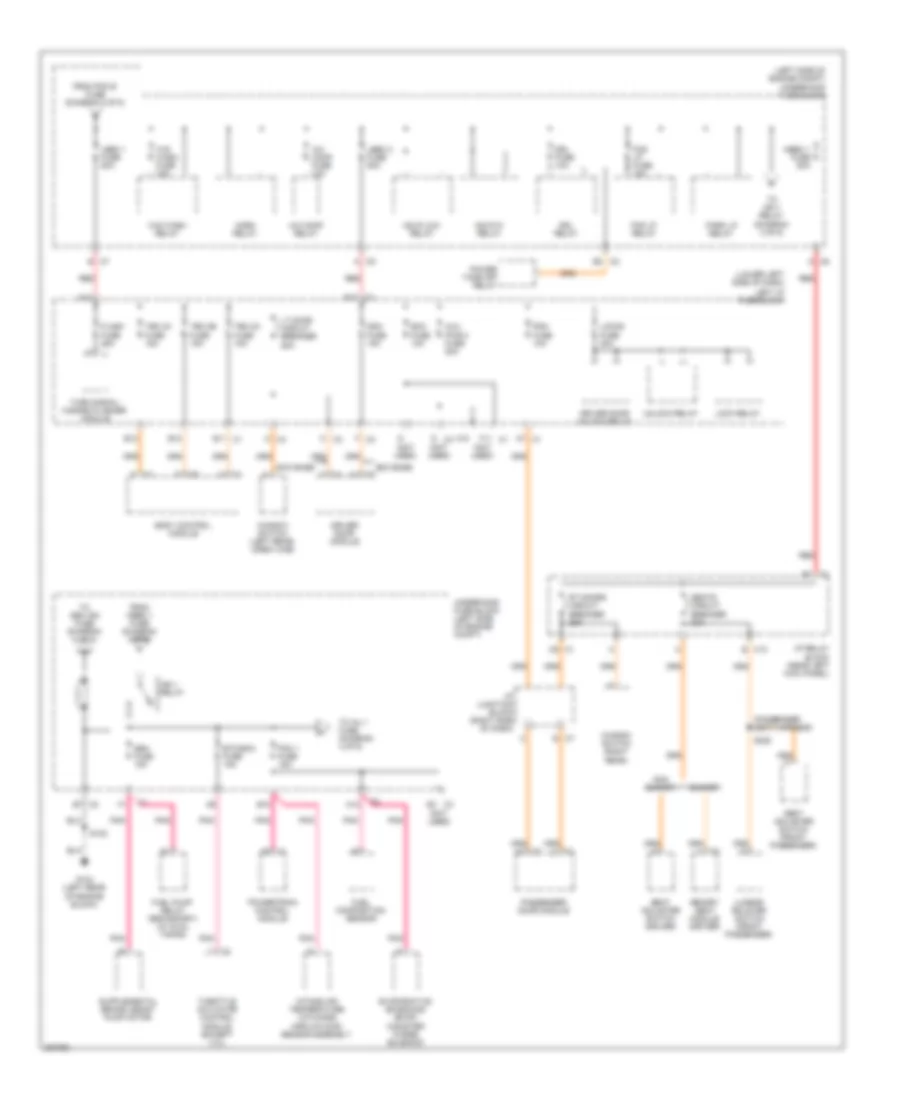 6.0L VIN U, Power Distribution Wiring Diagram, Except Hybrid (3 of 6) for GMC Cab  Chassis Sierra 3500 2005
