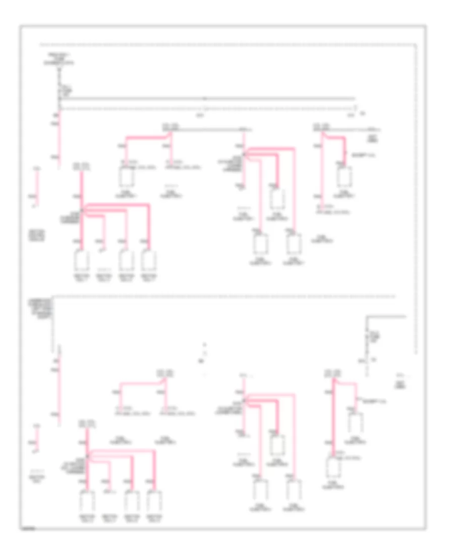 6.0L VIN U, Power Distribution Wiring Diagram, Except Hybrid (4 of 6) for GMC Cab  Chassis Sierra 3500 2005