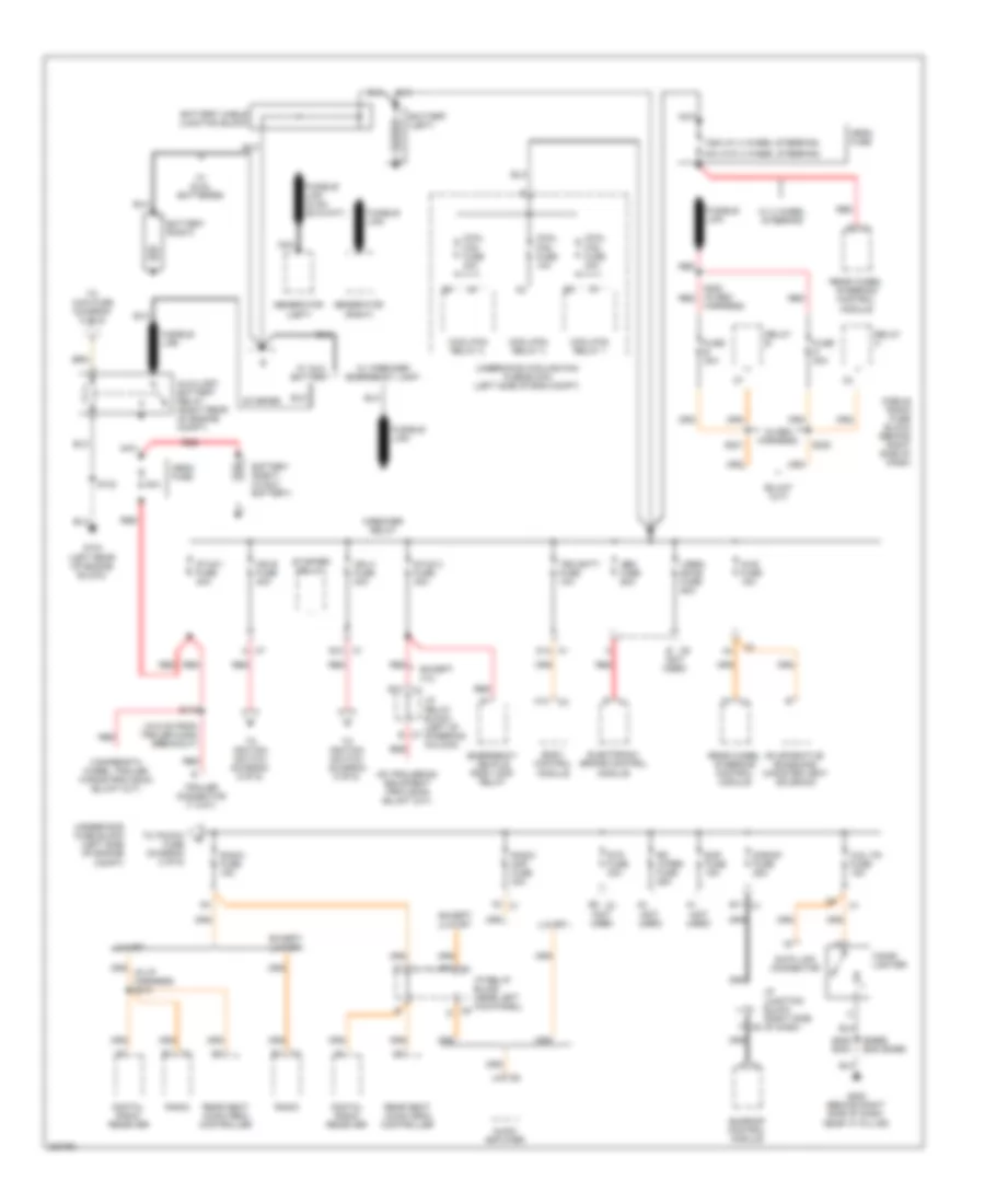 8.1L VIN G, Power Distribution Wiring Diagram, Except Hybrid (1 of 6) for GMC Cab  Chassis Sierra 3500 2005