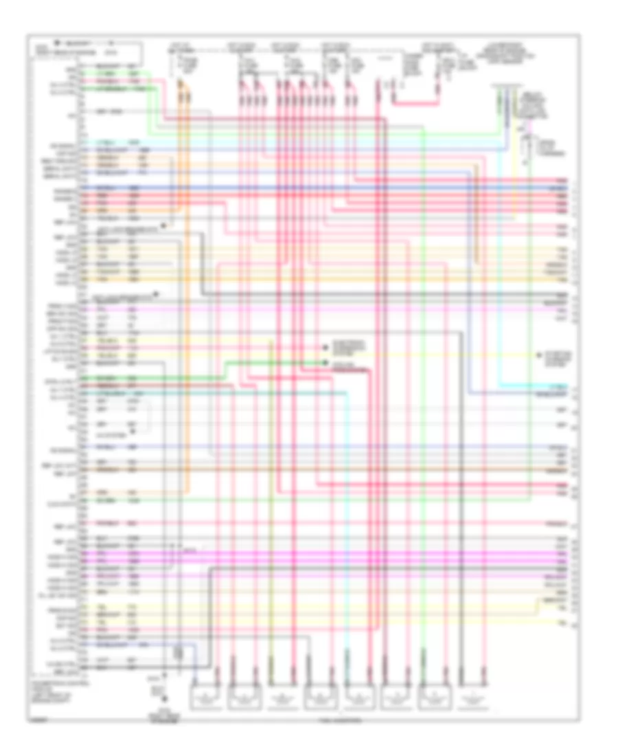 5 3L VIN T Engine Performance Wiring Diagram Except Hybrid 1 of 5 for GMC Sierra HD 2006 1500
