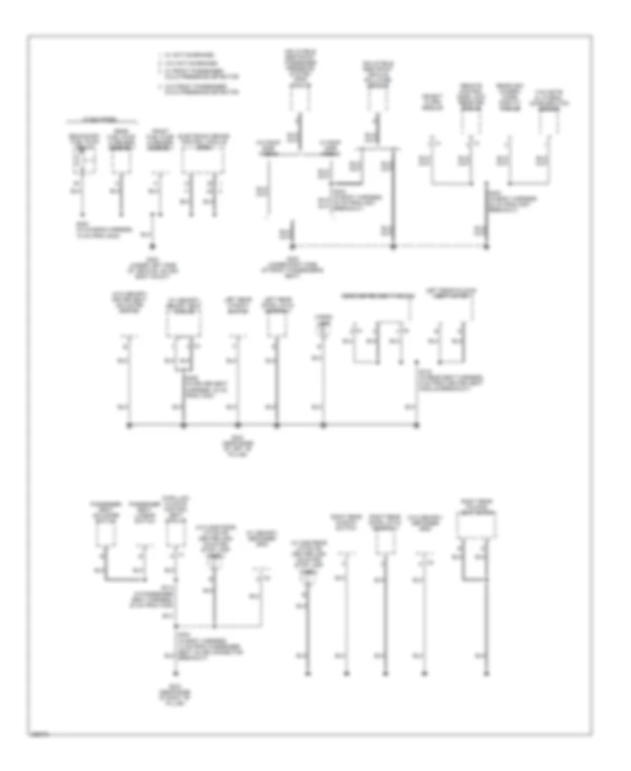 Ground Distribution Wiring Diagram 5 of 6 for GMC Yukon XL C2007 1500