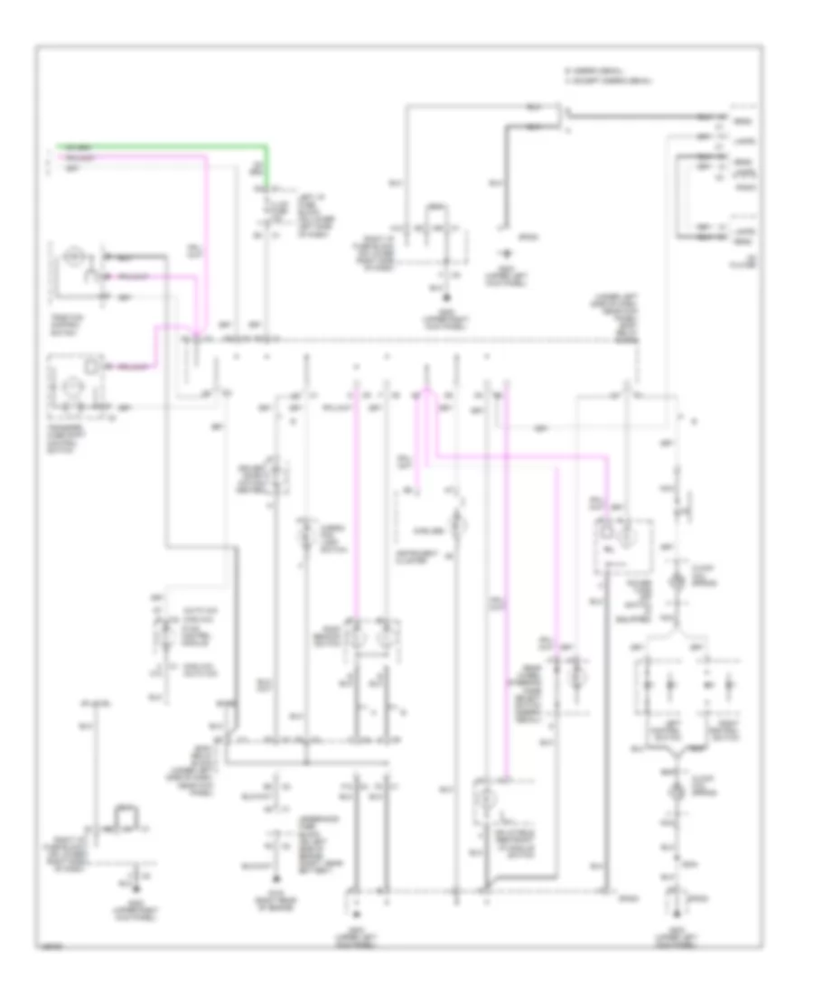 Instrument Illumination Wiring Diagram 2 of 2 for GMC Sierra 2002 3500