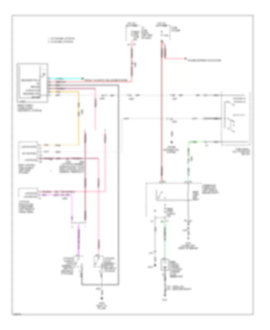 Rear WiperWasher Wiring Diagram for GMC Yukon SLT 2014
