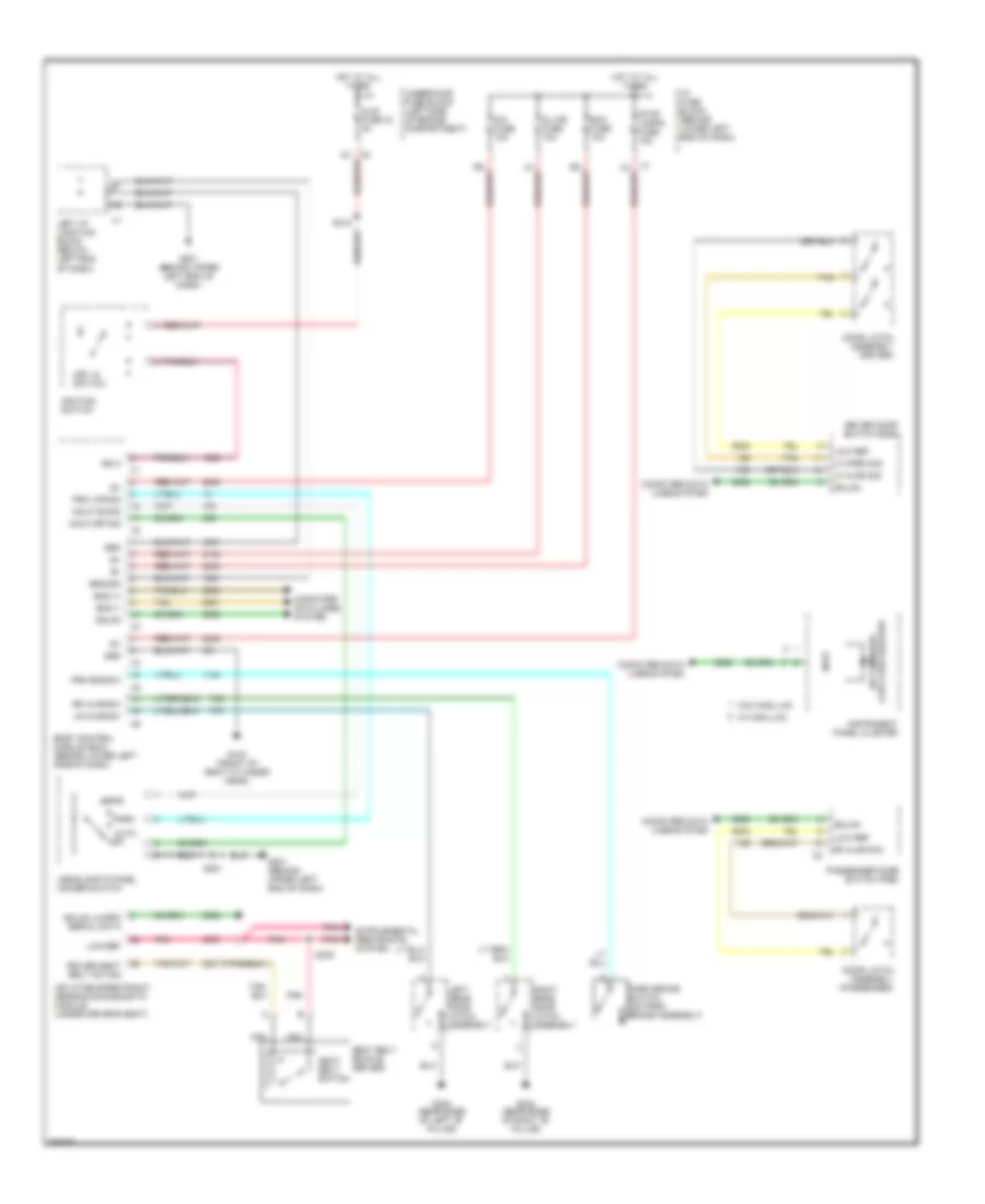Chime Wiring Diagram for GMC Yukon XL C2007 1500