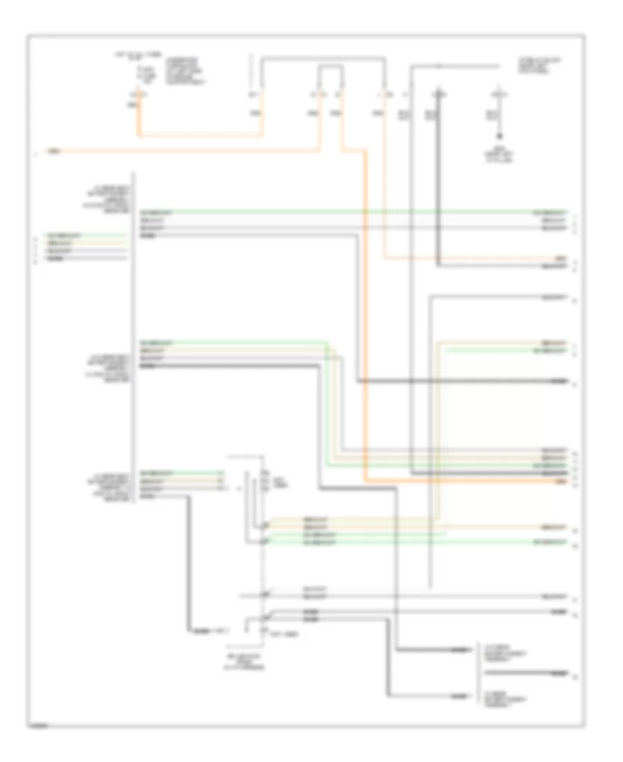 Mid-Line Radio Wiring Diagram, without Rear Seat Audio (3 of 4) for GMC Sierra 1500 HD 2006