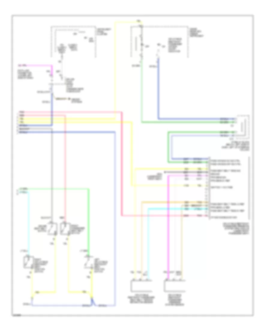 Supplemental Restraints Wiring Diagram (2 of 2) for GMC Sierra 1500 HD 2006