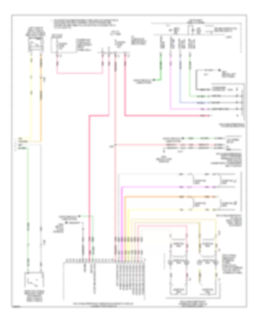 Supplemental Restraints Wiring Diagram 2 of 2 for GMC Acadia SLE 2012
