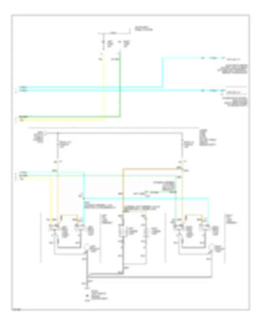 Exterior Lamps Wiring Diagram 2 of 2 for GMC Canyon 2005
