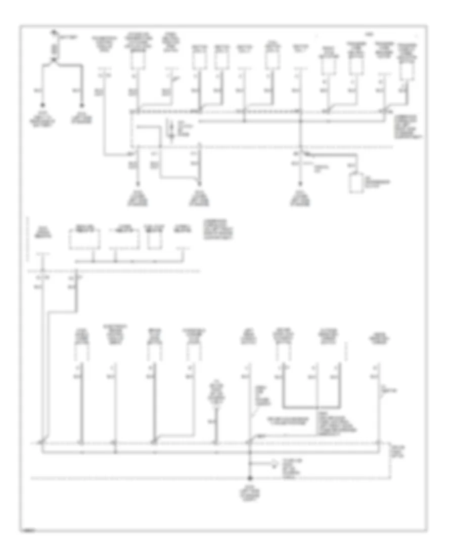 Ground Distribution Wiring Diagram 1 of 3 for GMC Canyon 2005