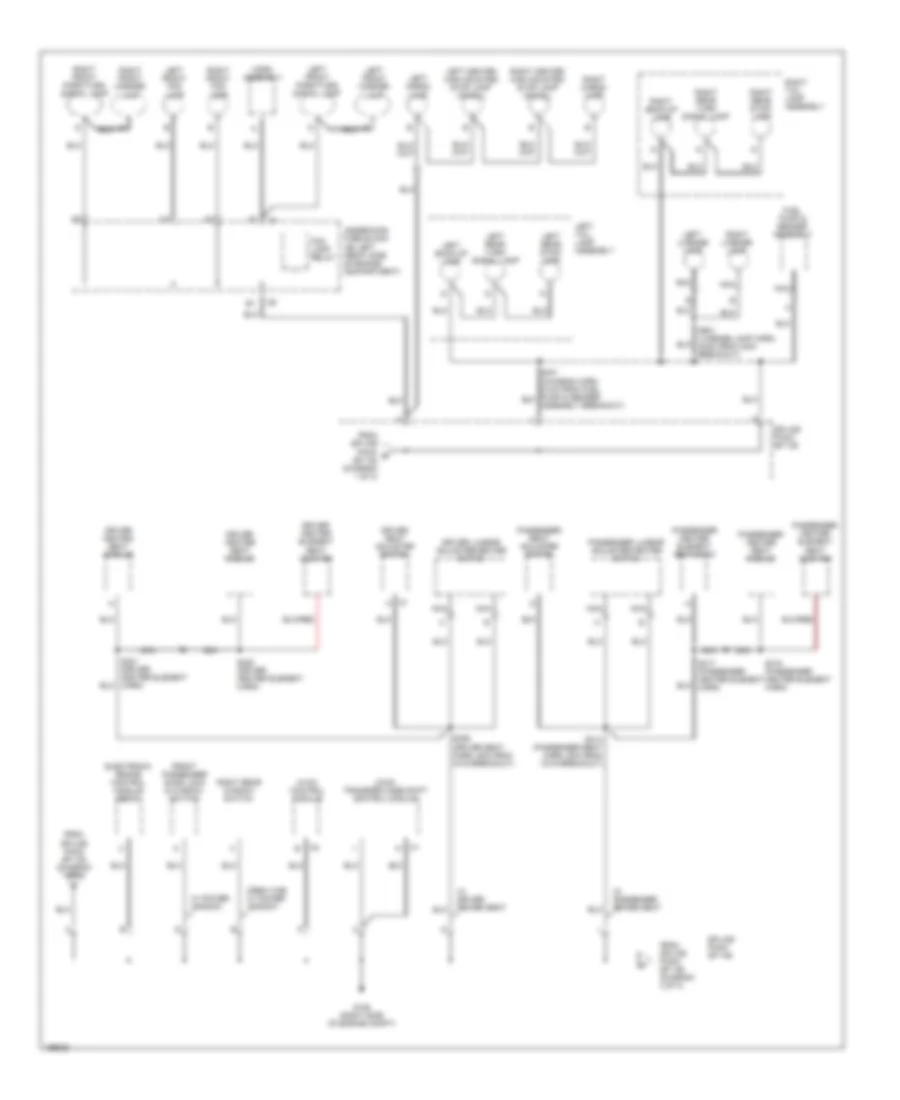 Ground Distribution Wiring Diagram (2 of 3) for GMC Canyon 2005