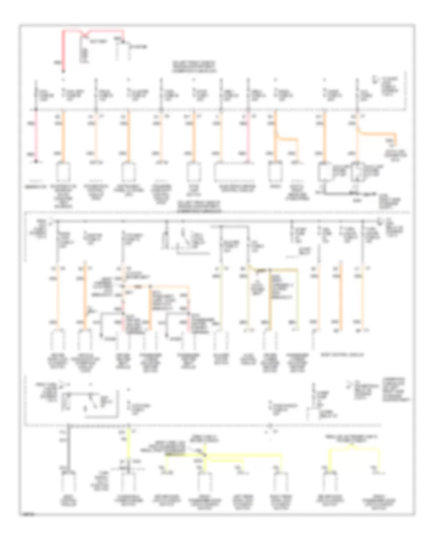 Power Distribution Wiring Diagram 1 of 4 for GMC Canyon 2005