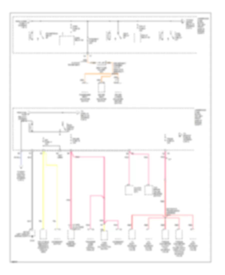 Power Distribution Wiring Diagram (2 of 4) for GMC Canyon 2005