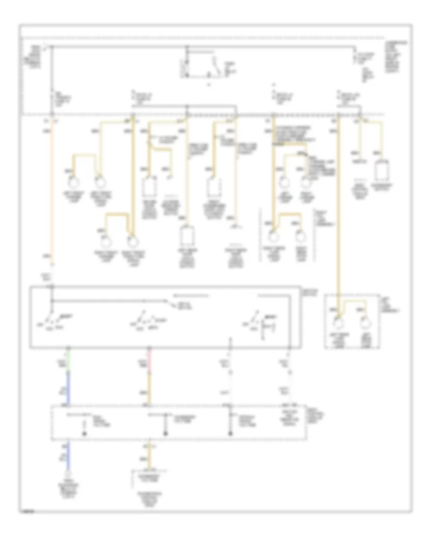 Power Distribution Wiring Diagram 4 of 4 for GMC Canyon 2005