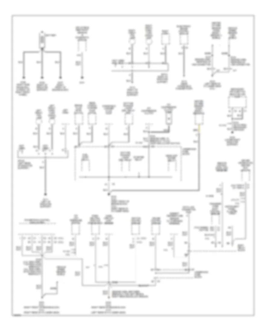 Ground Distribution Wiring Diagram 1 of 3 for GMC Sonoma 2002