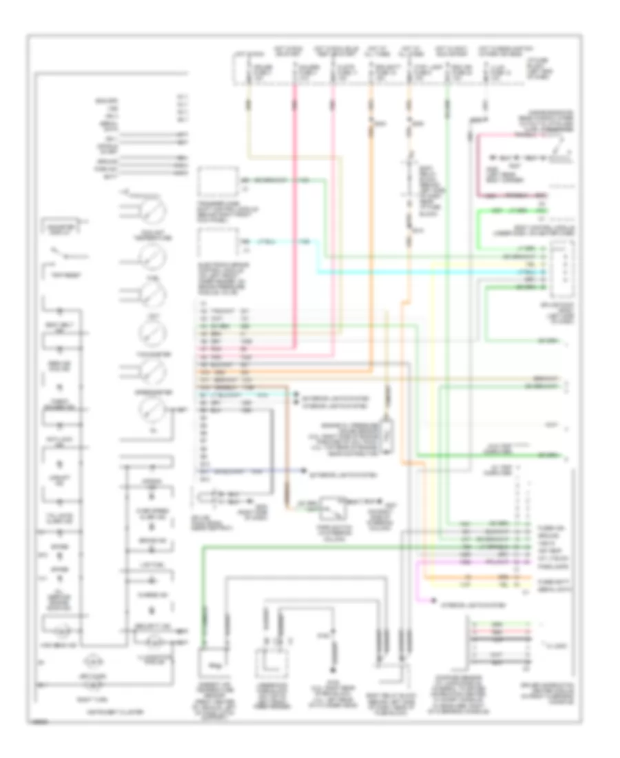 Instrument Cluster Wiring Diagram 1 of 2 for GMC Sonoma 2002