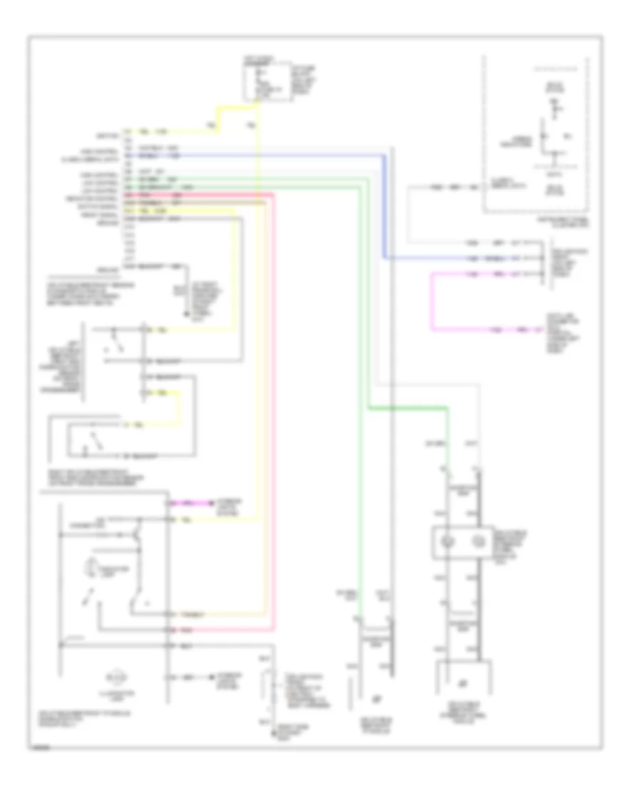 Supplemental Restraint Wiring Diagram for GMC Sonoma 2002