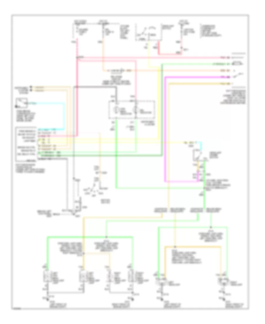 Headlight Wiring Diagram for GMC Savana G1998 1500