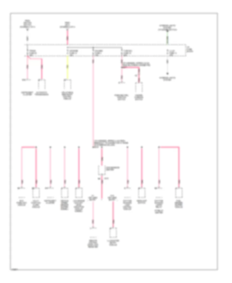 Power Distribution Wiring Diagram 4 of 4 for GMC Savana G1998 1500