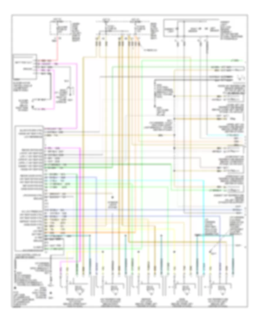 Automatic AC Wiring Diagram, Short Wheel Base (1 of 2) for GMC Envoy 2005