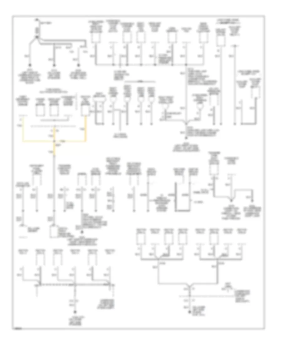 Ground Distribution Wiring Diagram 1 of 6 for GMC Envoy 2005