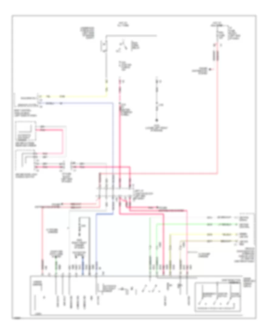 Electrochromic Mirror Wiring Diagram for GMC Yukon XL SLT 2014 1500