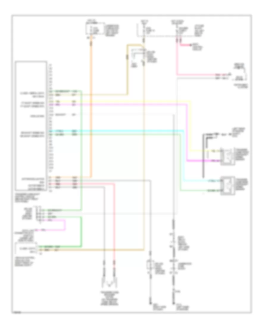 4WD Wiring Diagram, with Auto Trac for GMC Envoy 2000