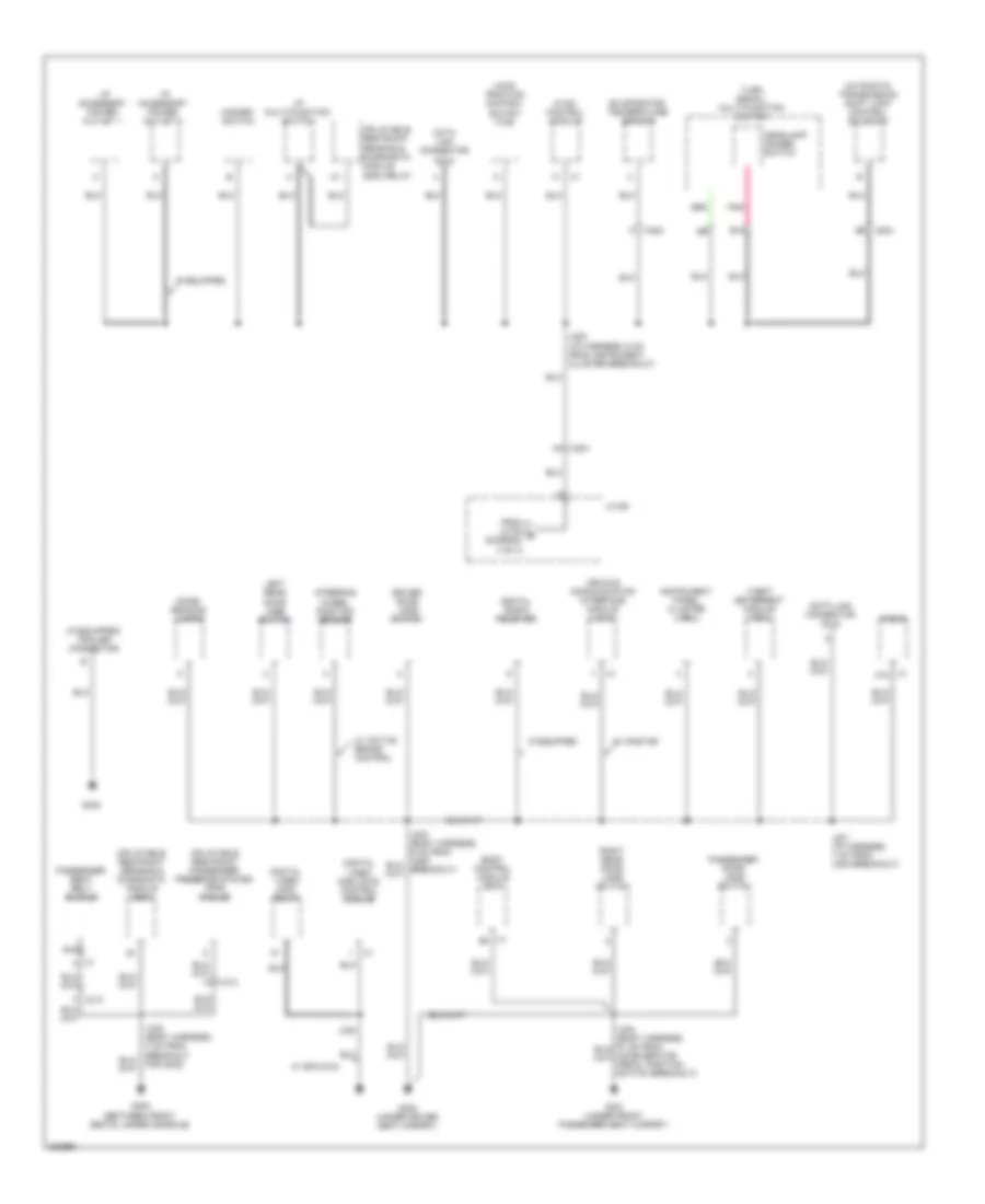Ground Distribution Wiring Diagram 3 of 3 for GMC Canyon 2012