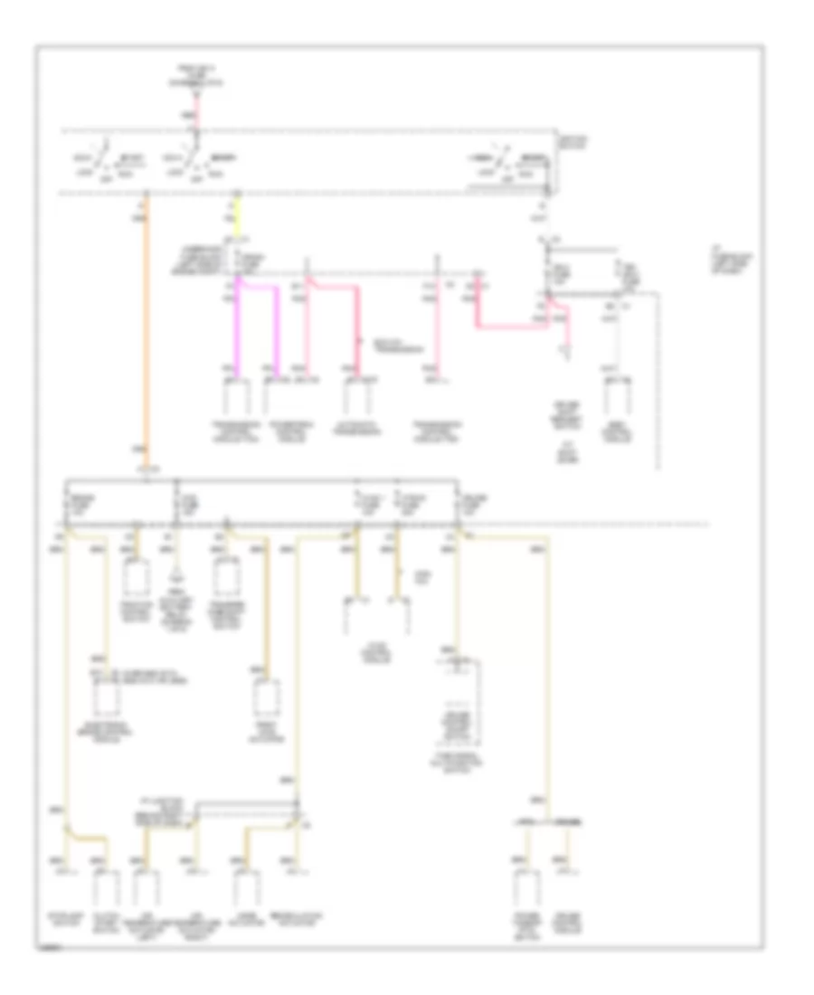 4 3L VIN X Power Distribution Wiring Diagram 5 of 6 for GMC Sierra 2006 3500