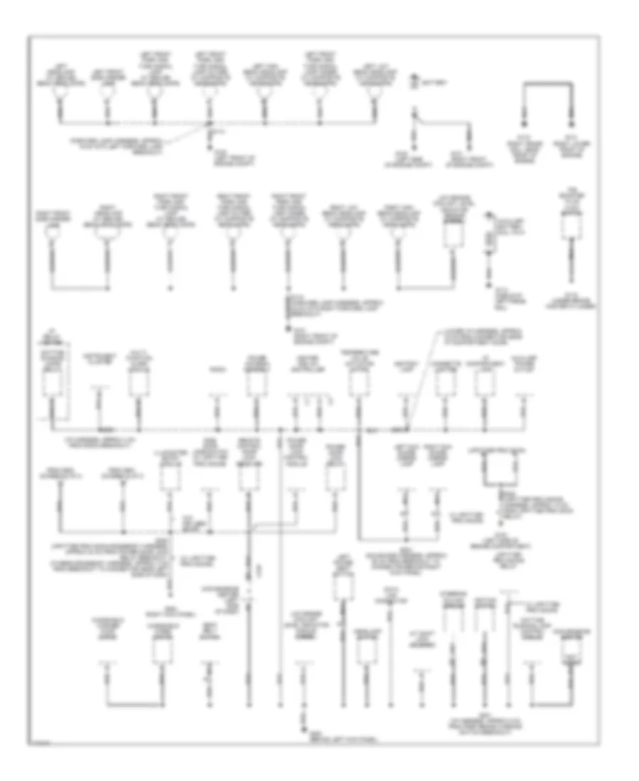 Ground Distribution Wiring Diagram 1 of 3 for GMC Savana G1998 2500